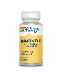 Immuno C  Zinc si Vitamina D3 Solaray, 30 capsule, Secom