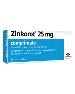 Zinkorot, 25 mg, 20 comprimate, Worwag