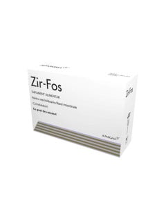 Zirfos cu gust de caramel, 12 plicuri, Alfasigma