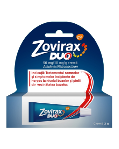 Zovirax Duo crema, 50 mg/10mg/g, 2 g, Gsk