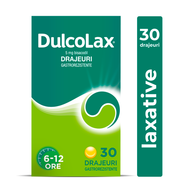 Dulcolax, 5 mg, 30 drajeuri gastrorezistente, Sanofi