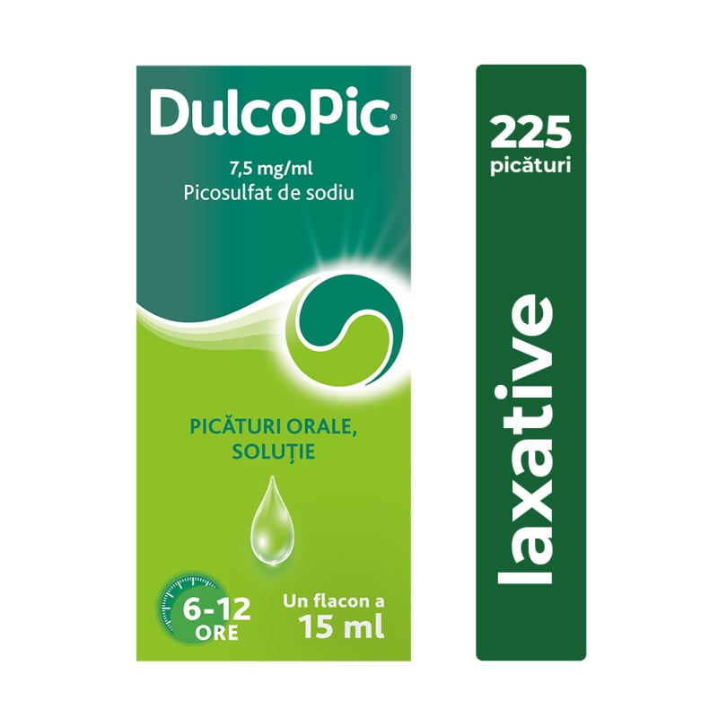 Dulcopic, 7,5 mg/ml picaturi orale solutie, 15 ml, Sanofi