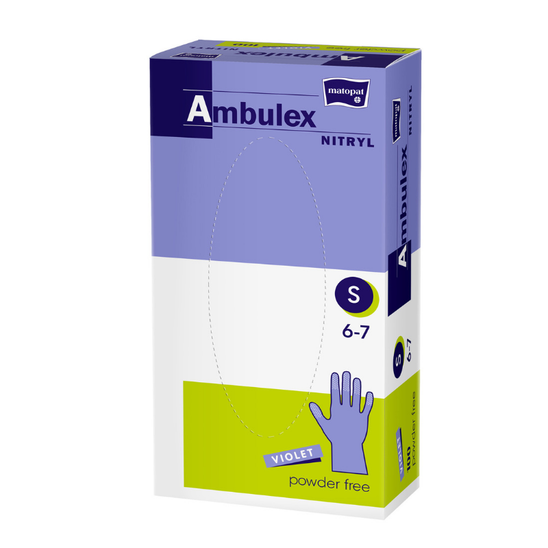 Manusi nitril nepudrate Extra Small Violet a’100