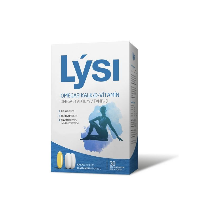 Omega-3 & Vitamina D + Calcium LYSI, 30 doze zilnice