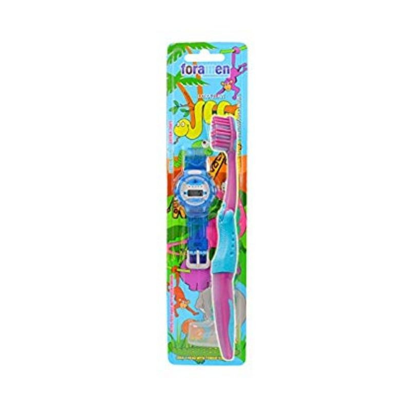 Foramen Infantil 4 Extra Soft Periuta de dinti + ceas digital copii 508/2