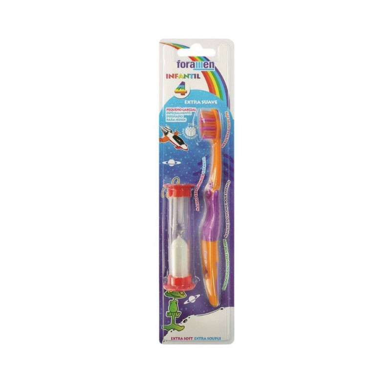 Foramen 508 (508/1) Infantil 4 Extra Soft periuta dinti + clepsidra