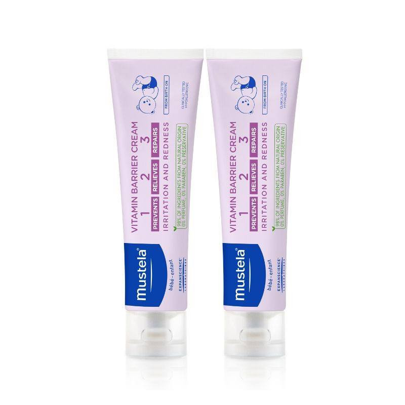 Mustela PACHET Vitamin barrier 123 - crema pentru schimbatul scutecului, 50 ml 1+1 CADOU