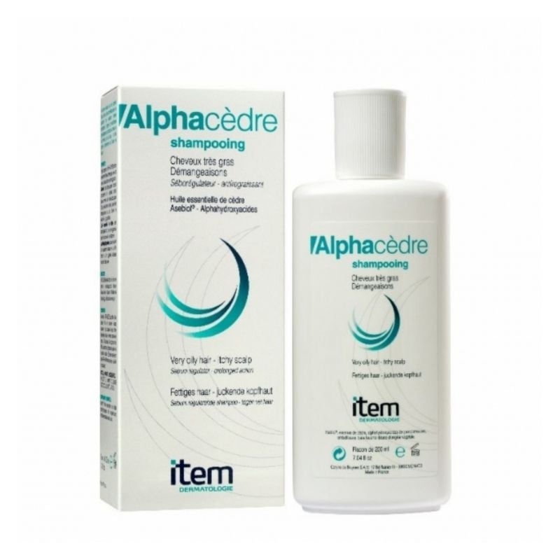 Sampon pentru par gras si mancarime Alphacedre, 200ml, Item