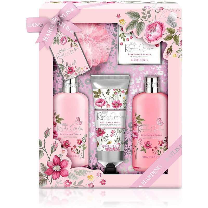 Baylis and Harding Set 5 piese RG205PSET – Burete/Crema dus 300ml/Lotiune maini și corp 130ml/Sapun lichid 300ml/Sapun 150g