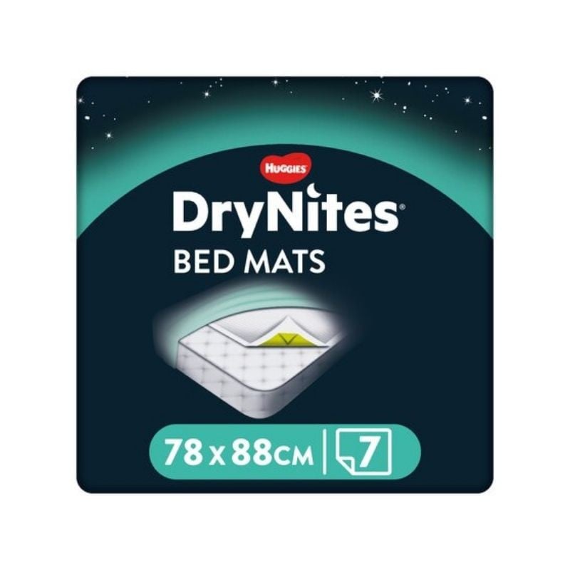 Protectie pentru pat DryNites Bed Mats, 7 bucati, Huggies