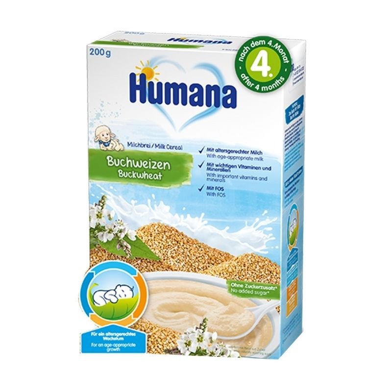 HUMANA Cereale cu Lapte si Hrisca, 200g
