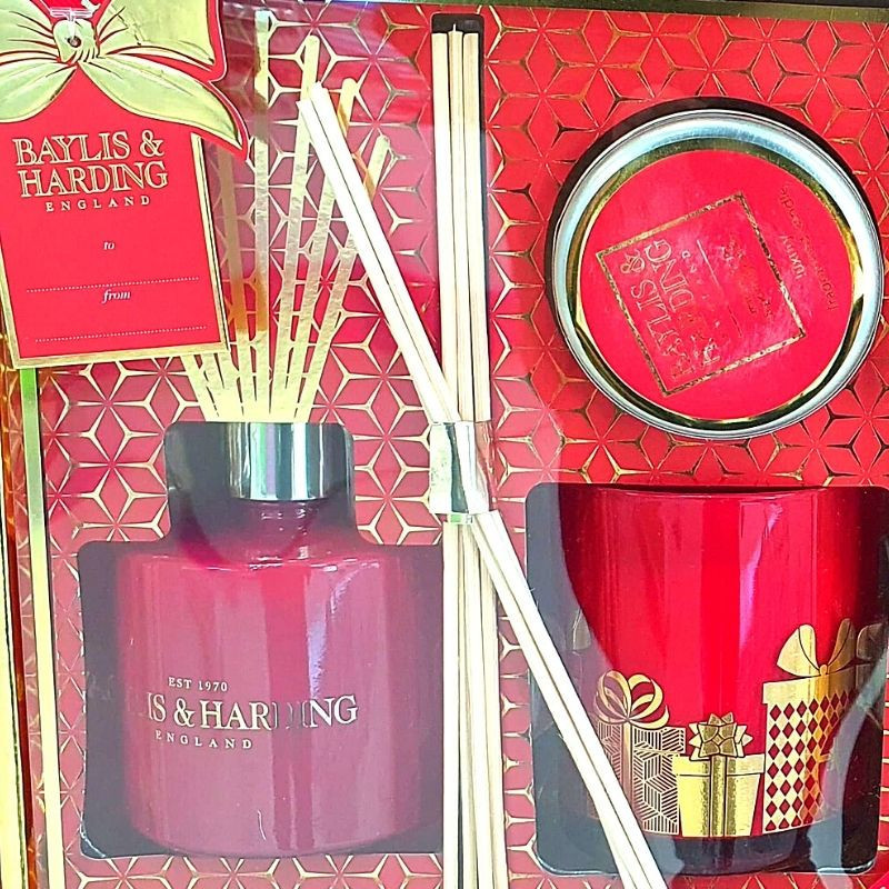 Baylis & Harding Set cadou Trio Midnight Fig and Pomegranate Festive Home Fragrance Ultimate