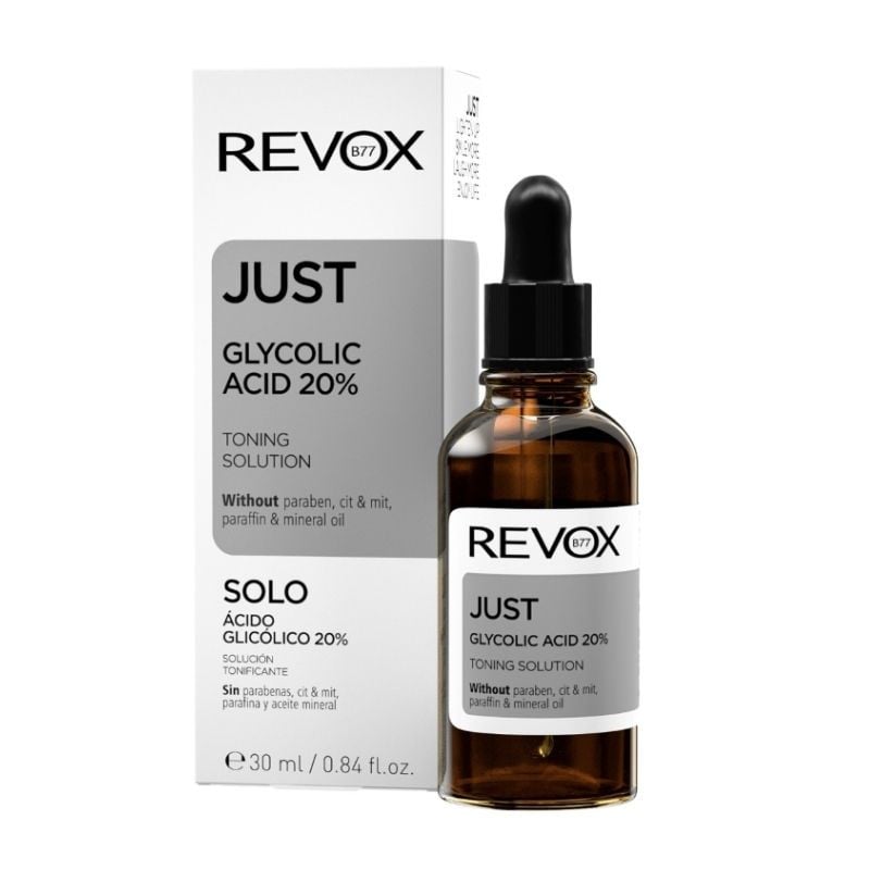 Solutie tonifianta cu 20% acid glicolic, 30 ml, Revox