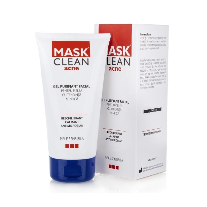 Mask Clean acne gel purifiant facial, 150 ml