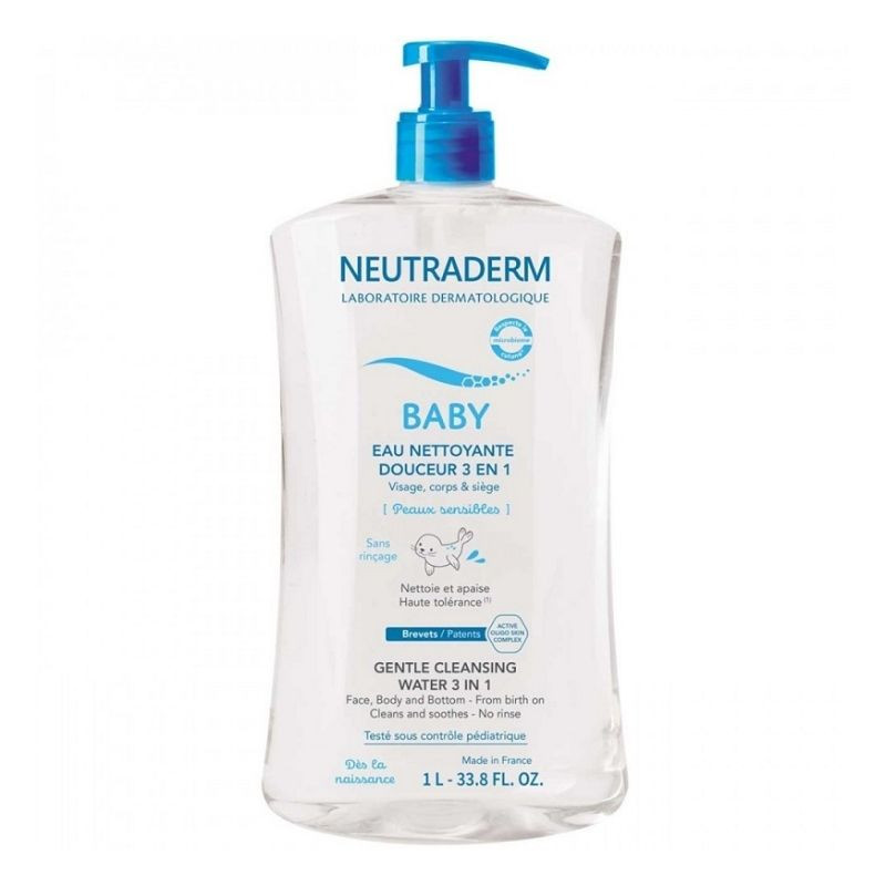 Neutraderm BABY Apa de curatare 3 in 1, 1000 ml