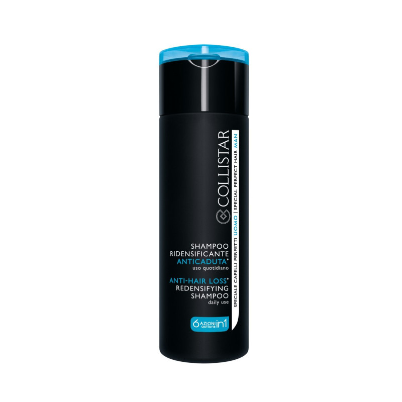 COLLISTAR Black Sampon redensificare anti-cadere pentru barbati, 250 ml