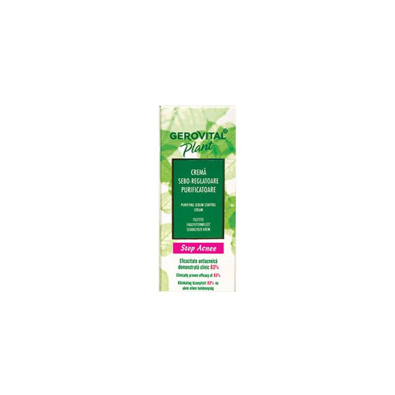 Gerovital Plant, Crema sebo-reglatoare purificatoare Stop Acnee, 50 ml