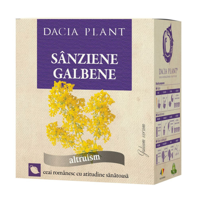 Ceai Sanziene Galbene, 50g, Dacia Plant