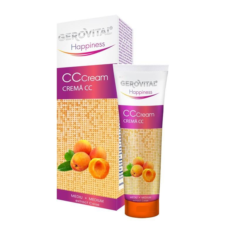 Gerovital Happiness Crema CC mediu, 50ml