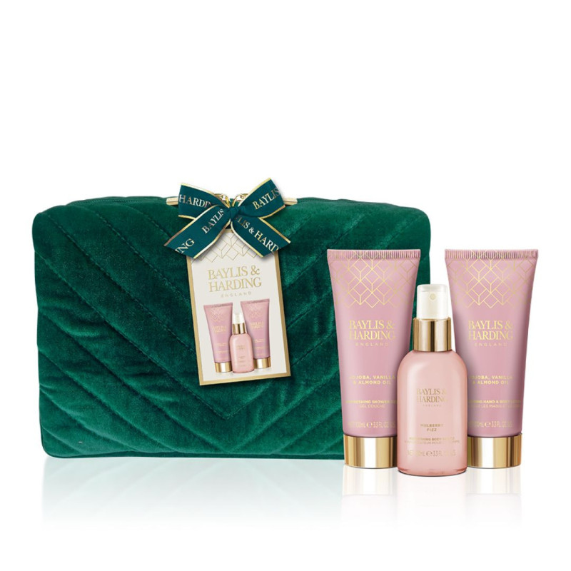 Set cadou Baylis&Harding cu Jojoba, Vanilie si Ulei de Migdale, 4 piese, BH21JOWABAG