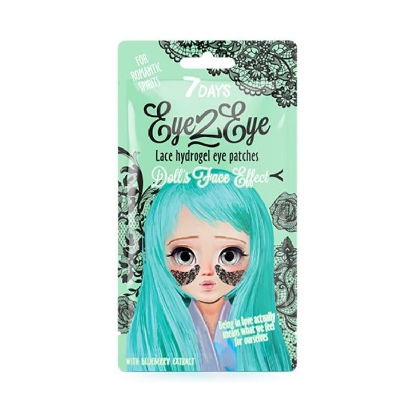 7DAYS Patch-uri de ochi din dantela Eye2eye cu Hydrogel si Extract de Afine, 6g