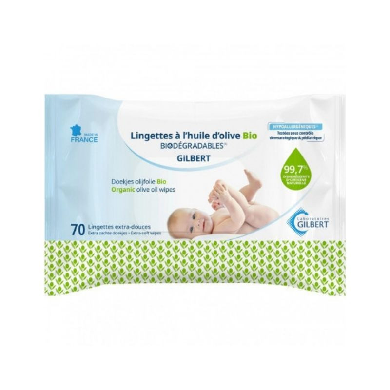 Servetele umede Bio cu ulei de masline (biodegradabil), 70 servetele