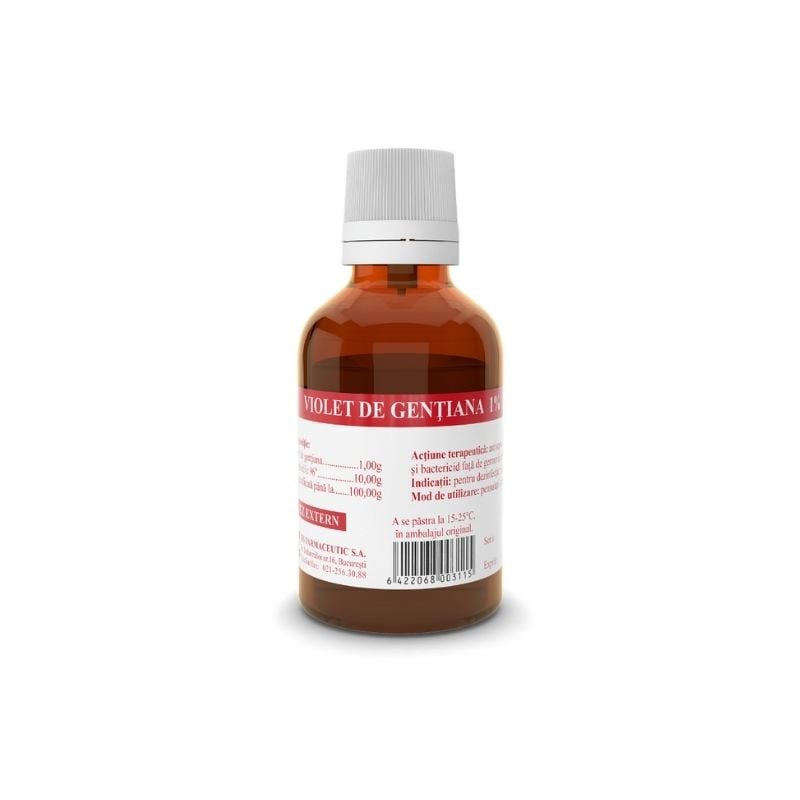 Violet de gentiana, 1%, 25 ml, Tis Farmaceutic