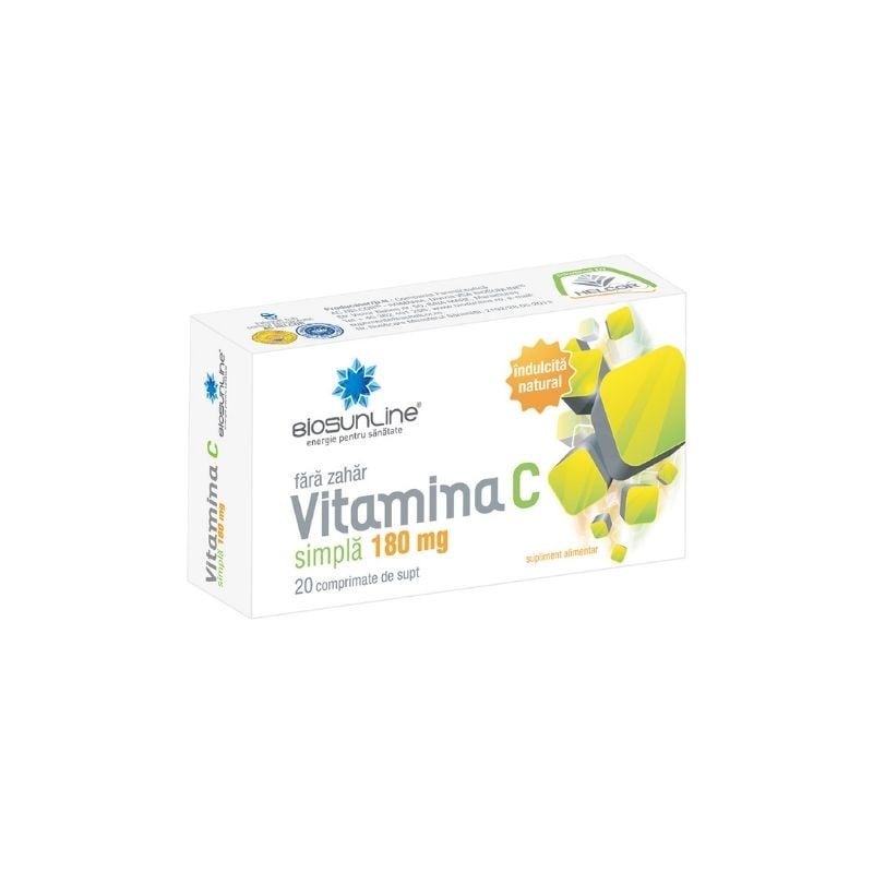 Vitamina C simpla 180mg, 20 comprimate, Helcor