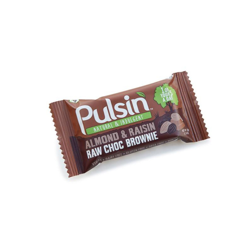 Pulsin Baton de cacao cu migdale si stafide 50 gr
