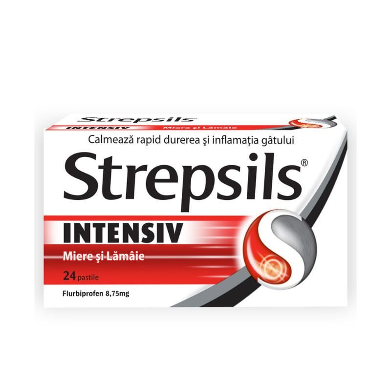 Strepsils Intensiv miere si lamaie, 8,75 mg, 24 pastile