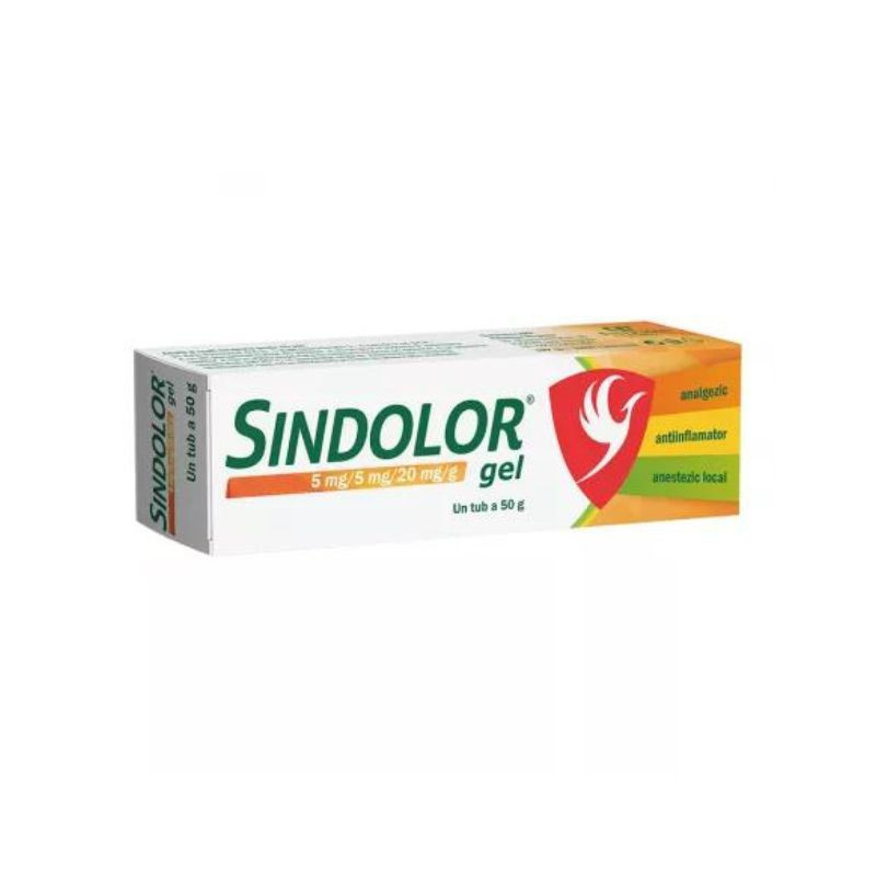 Sindolor gel, 5 mg/5 mg/20 mg/g, 50 g, Fiterman Pharma