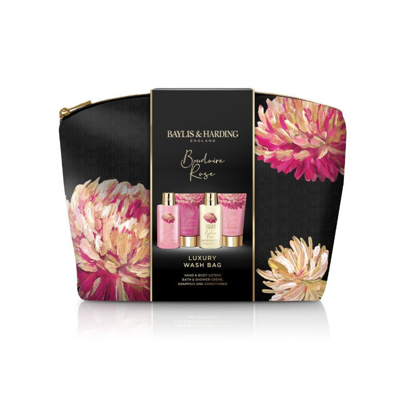 Baylis & Harding Set Boudoire Rose cu parfum de trandafiri, 4 produse, BH22MG3PC