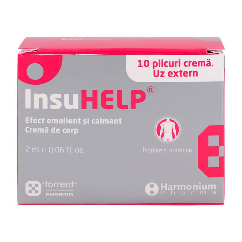 InsuHELP x 10 plicuri x 2 ml crema 1+1 gratuit