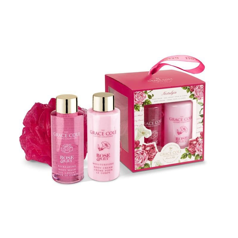 GC Set 3piese-Trandafir&Crin (Gel dus 100ml,Crema corp 100ml
