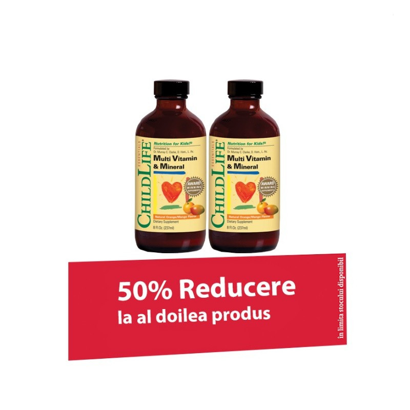 Secom Multivitamine & minerale 237ml 1+1 cu 50% reducere