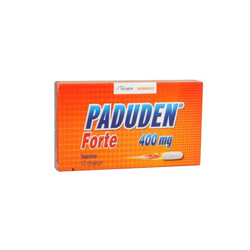 Paduden Forte 400 mg, 12 drajeuri