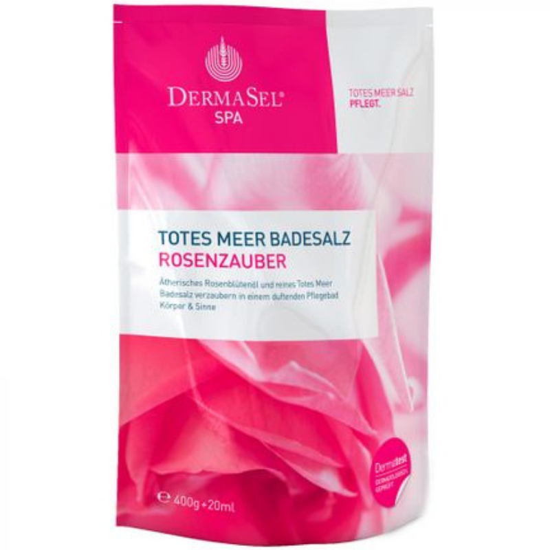 Dermasel Sare de baie cu Ulei de trandafiri x 400 gr