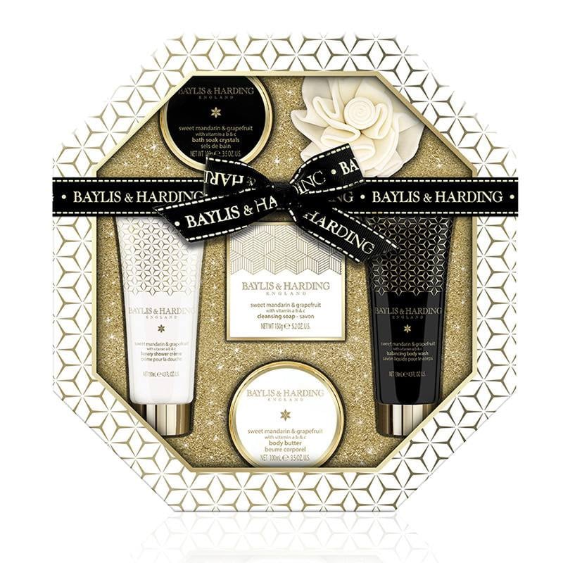Baylis and Harding Set 6 piese - Burete baie/ Sapun Lichid130ml/ Crema dus 130ml/ Sapun 150g/ Unt corp 100ml BM18MGHEXTRAY