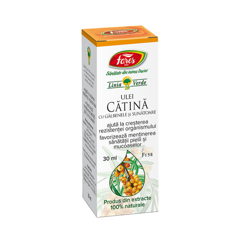 Ulei de catina cu galbenele si sunatoare, F158, 30 ml, Fares