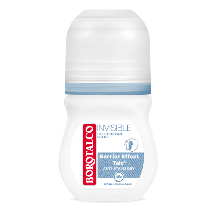 Deodorant roll-on Fresh Invisible, 50 ml, Borotalco
