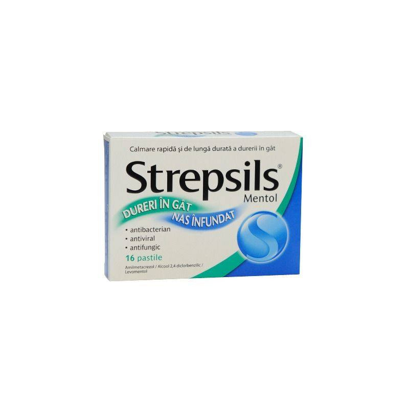 Strepsils Mentol x 16 pastile