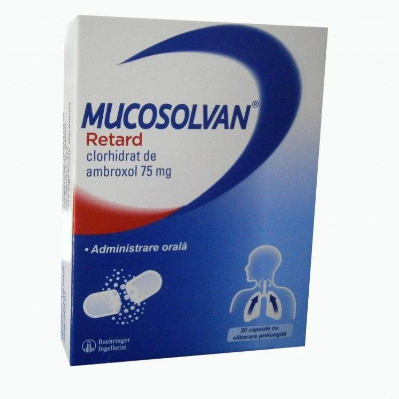 Mucosolvan Retard 75 mg x 20 capsule eliberare prelungita
