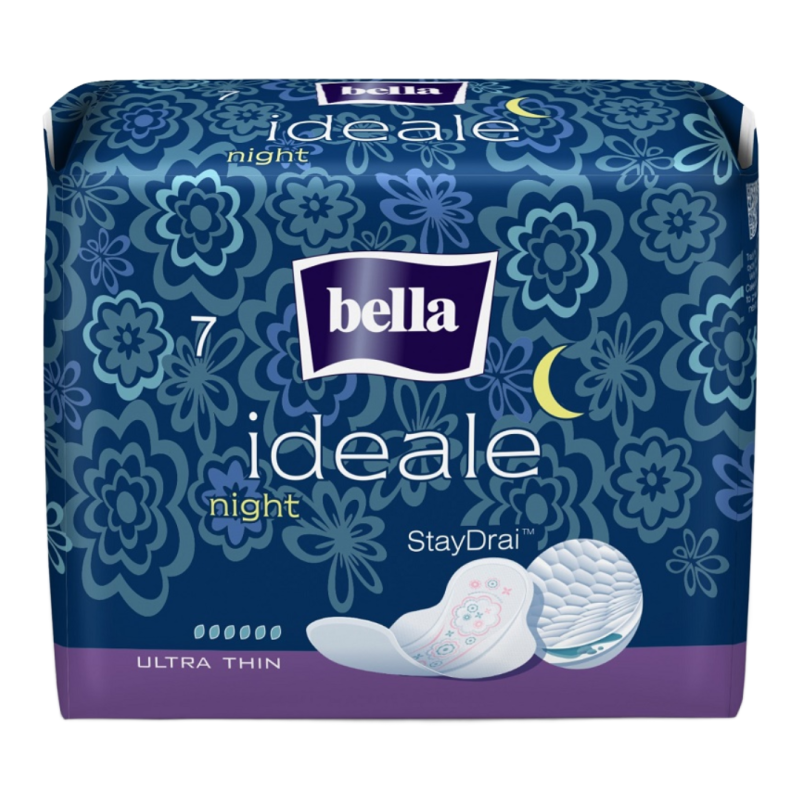 Absorbante night Ultra thin StayDrai Ideale, 7 bucati, Bella