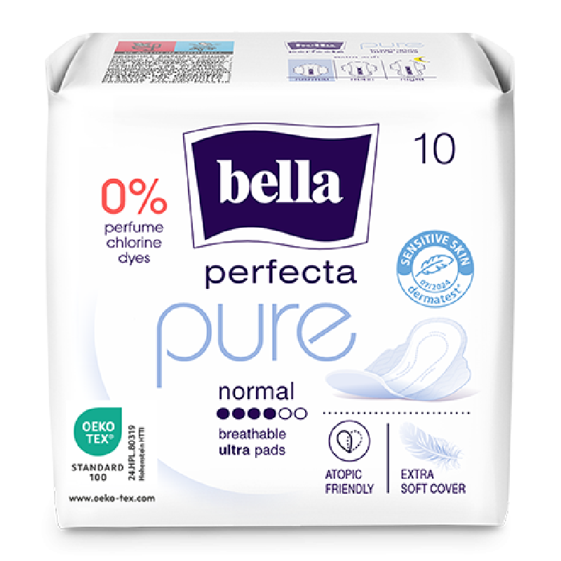 Absorbante Perfecta Pure Normal, 10 bucati, Bella