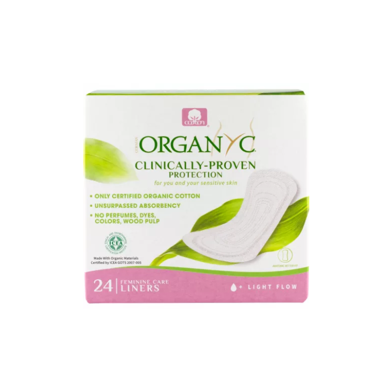 Absorbante zilnice din bumbac organic, 24 bucati, Organyc