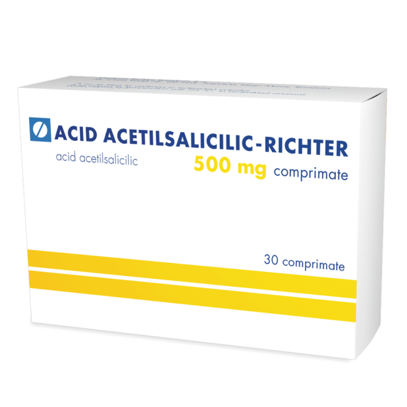 Acid acetilsalicilic-Richter, 500 mg, 30 comprimate, Gedeon Richter