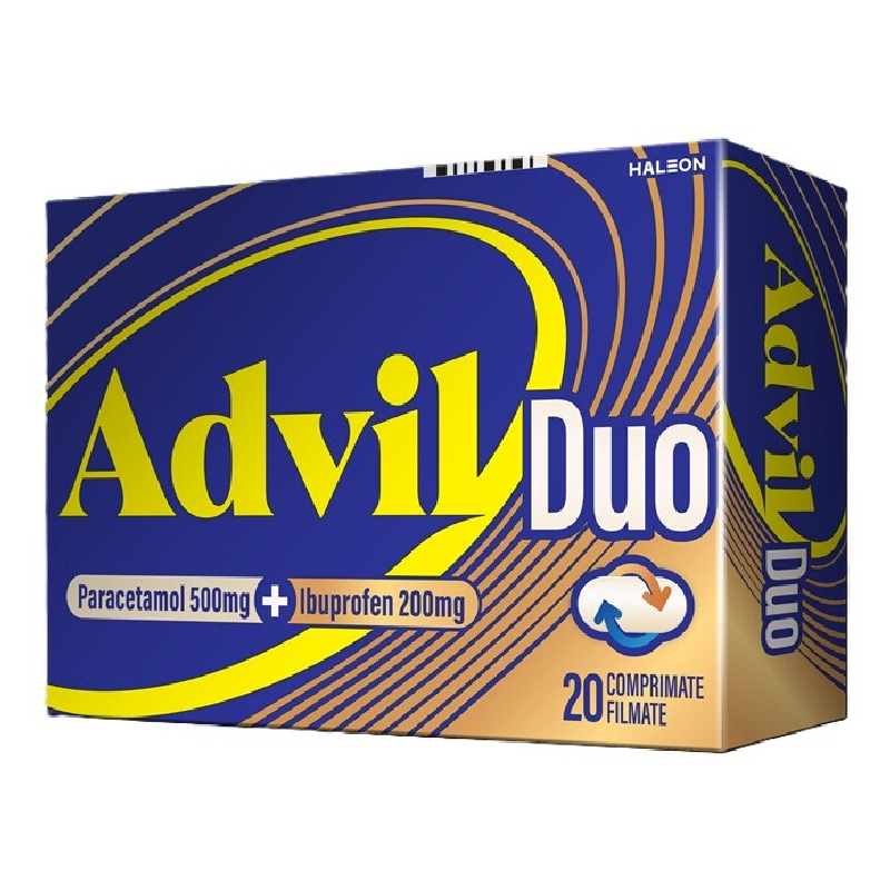 Advil Duo, 500 mg/200 mg, comprimate filmate, Haleon