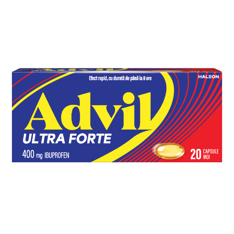 Advil Ultra Forte, 400 mg, 20 capsule, Haleon
