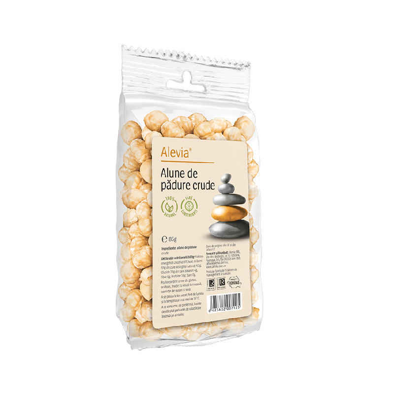 Alune de padure crude, 85 g, Alevia
