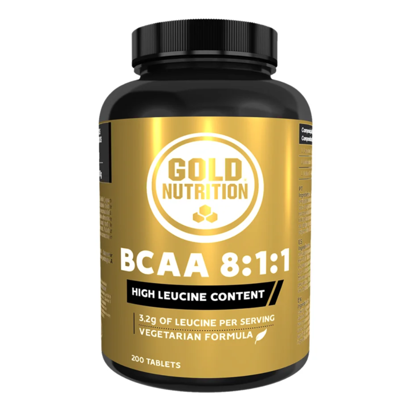 Aminoacizi BCAA 8:1:1, 200 tablete, Gold Nutrition